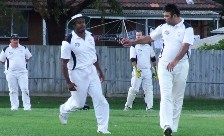 In the field: Dushan Raveendrakumar and Amit Chaudhary Premiership-ChaudharyDushan 225pix